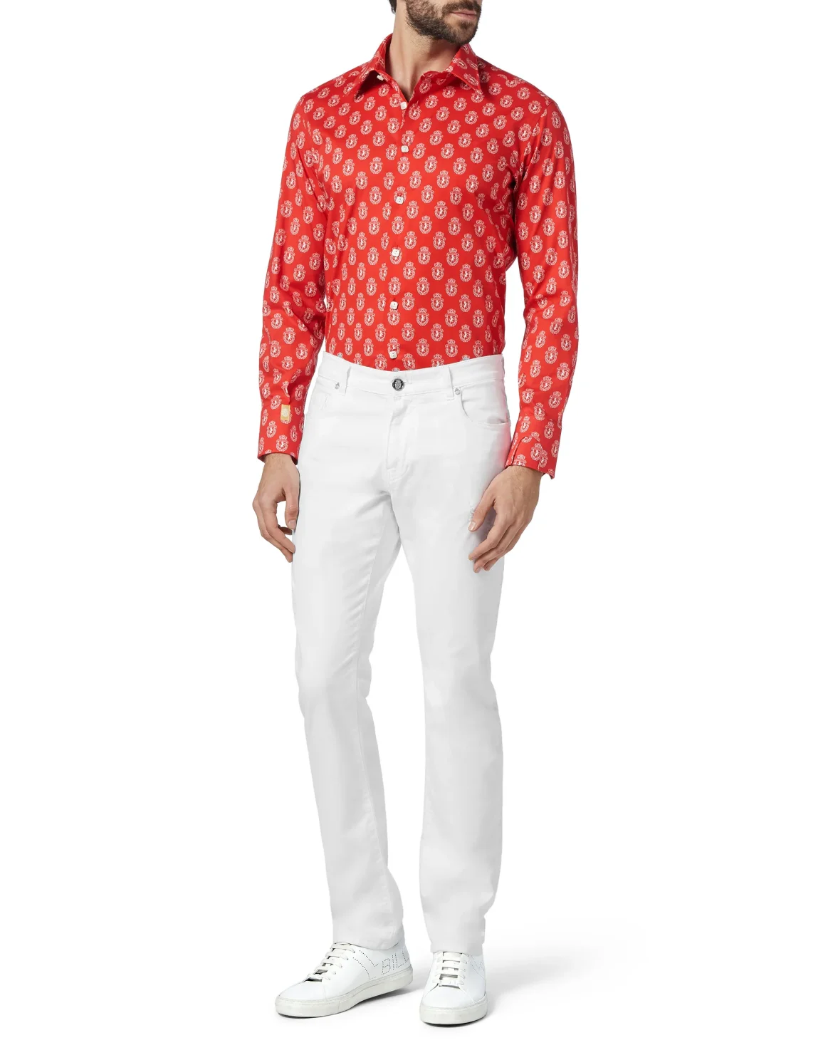 Shirt Silver Cut LS/Milano Lion, цвет: Красный