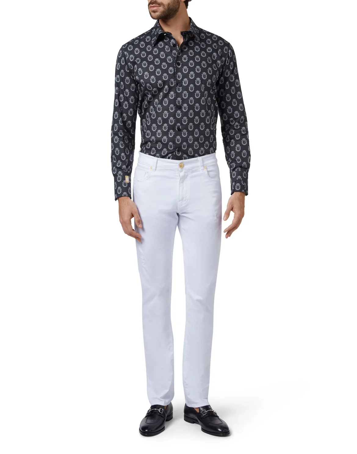 Shirt Gold Cut LS/Milano Lion, цвет: Черный