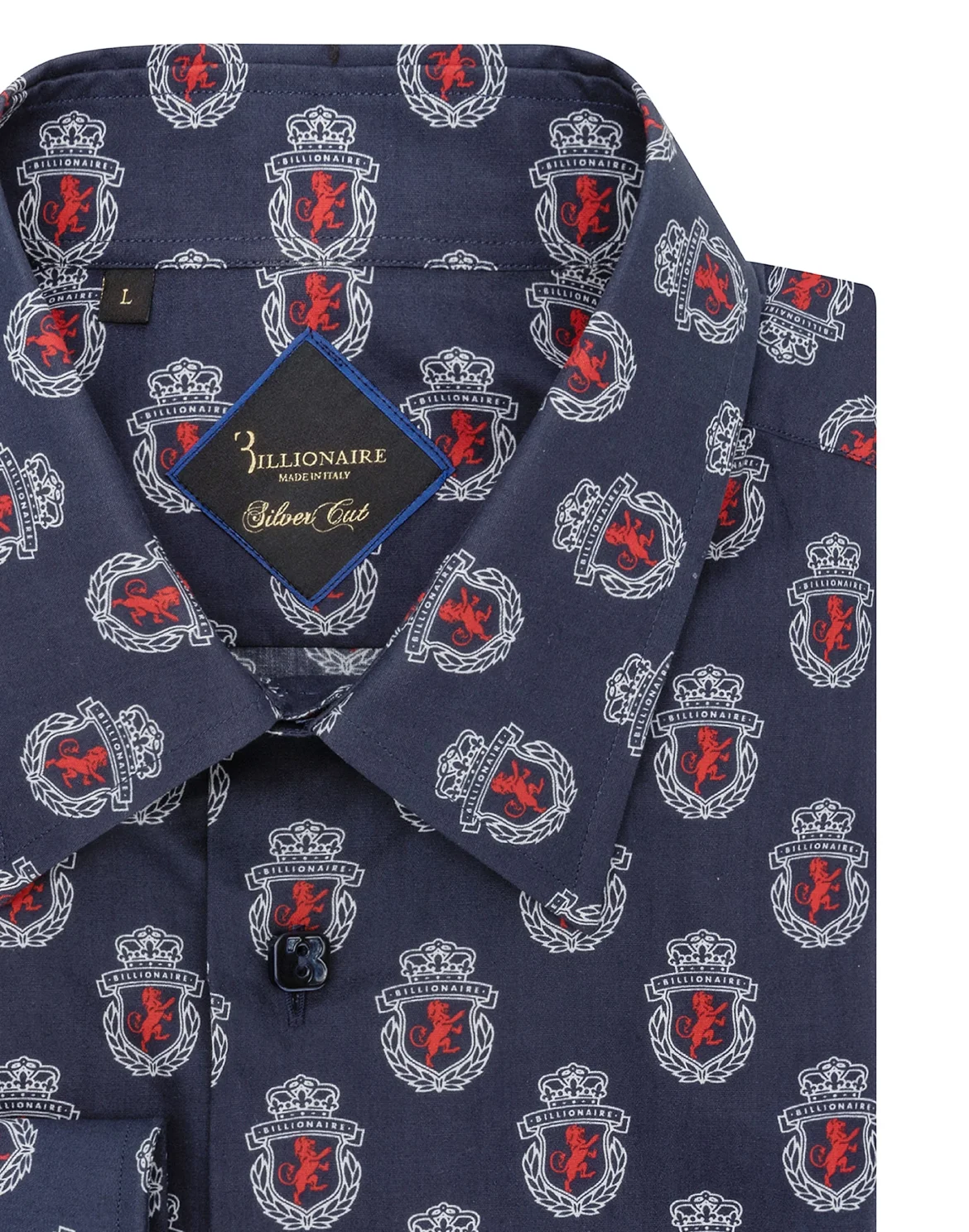 Shirt Gold Cut LS/Milano Lion, цвет: Синий