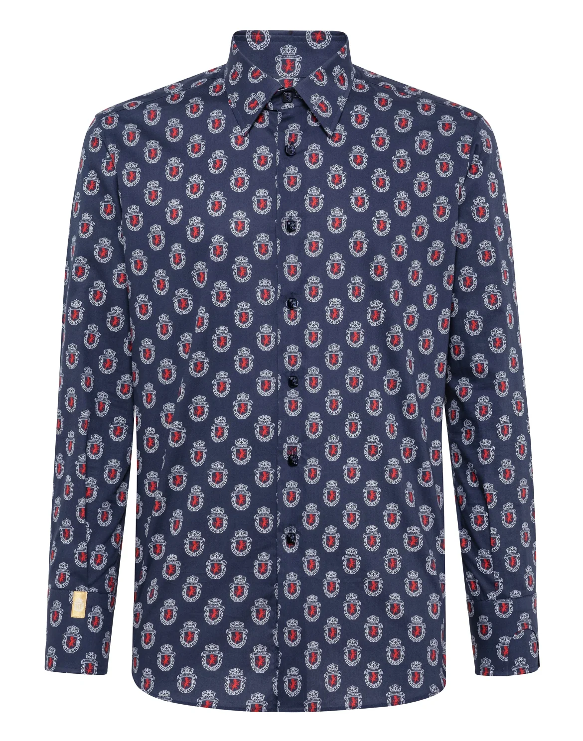 Shirt Gold Cut LS/Milano Lion, цвет: Синий