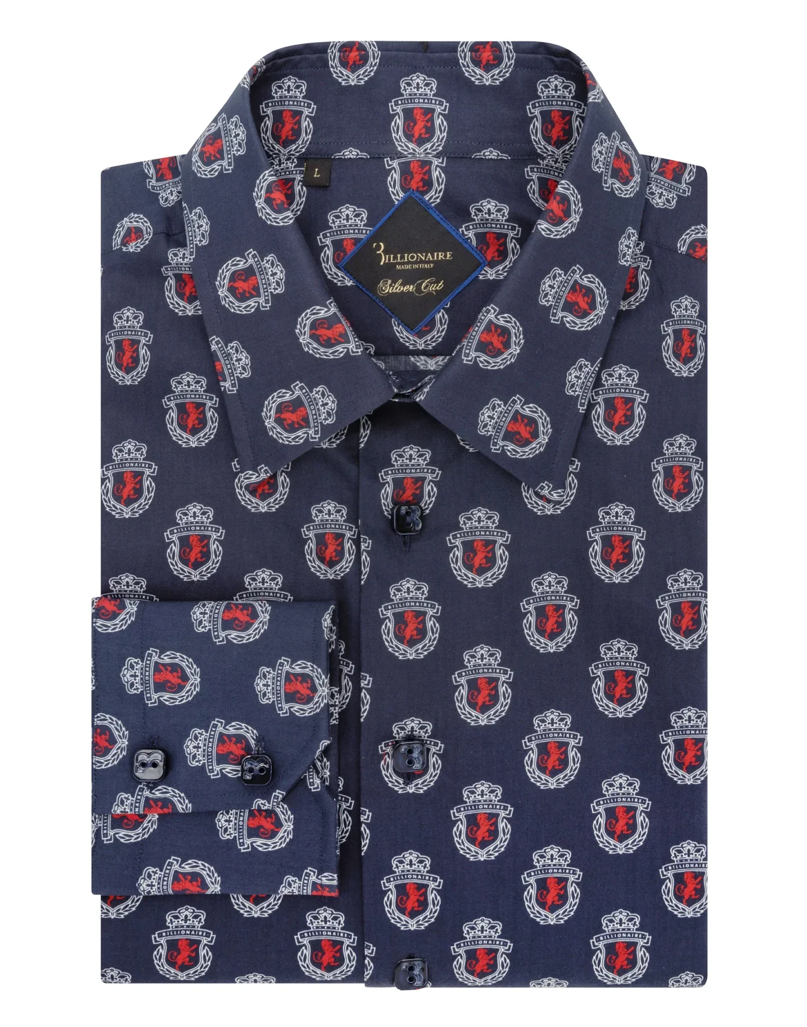 Shirt Gold Cut LS/Milano Lion, цвет: Синий