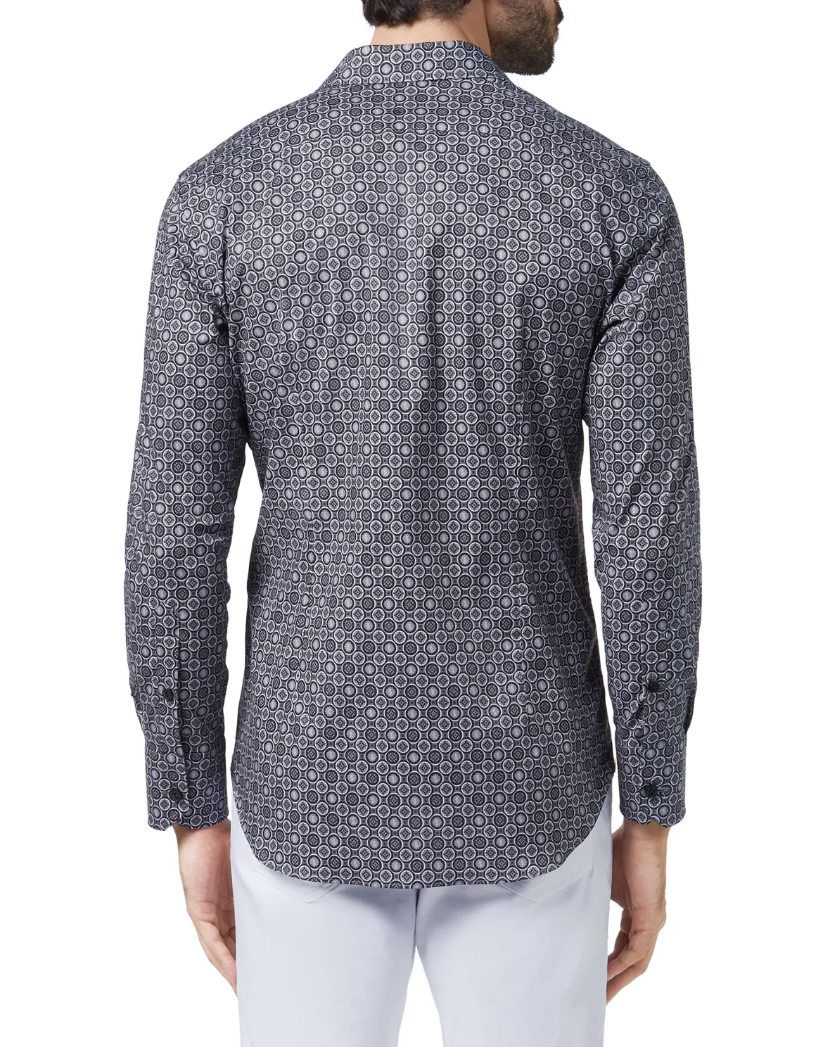 Shirt Silver Cut LS/Cristal Geometric, цвет: Черный