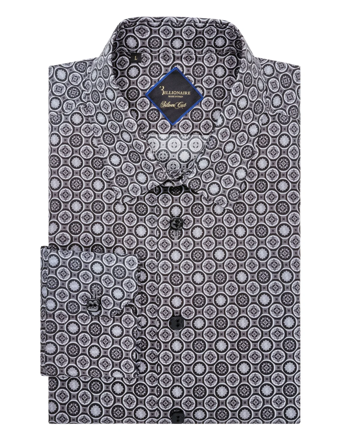Shirt Silver Cut LS/Cristal Geometric, цвет: Черный