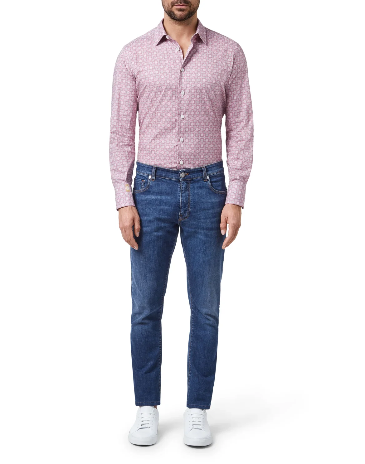 Shirt Silver Cut LS/Cristal Geometric, цвет: Розовый