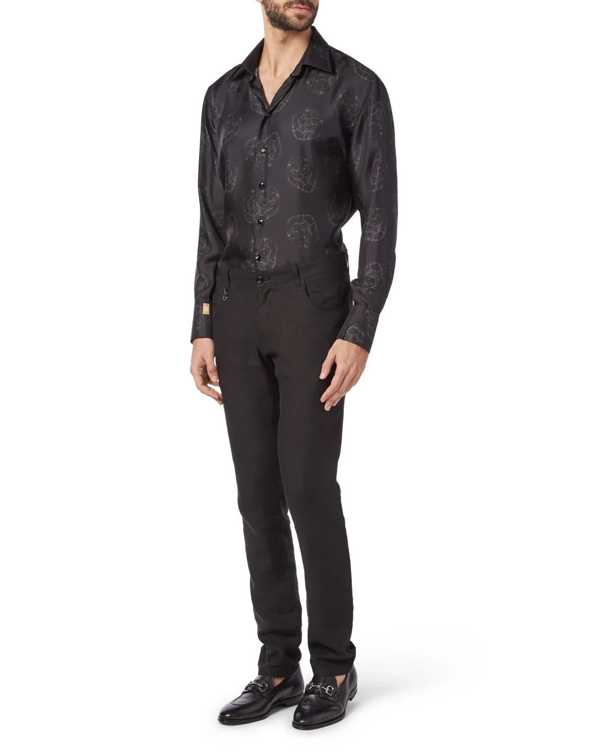 Shirt Gold Cut LS/Milano Baroque, цвет: Черный