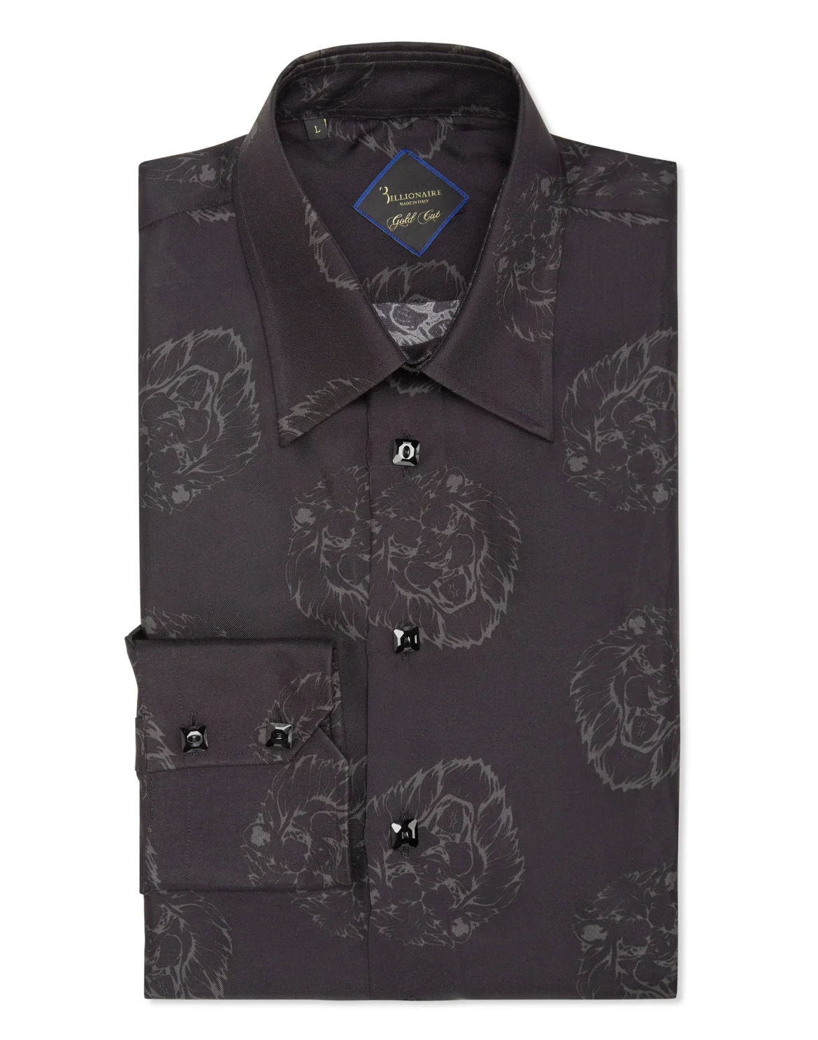 Shirt Gold Cut LS/Milano Baroque, цвет: Черный