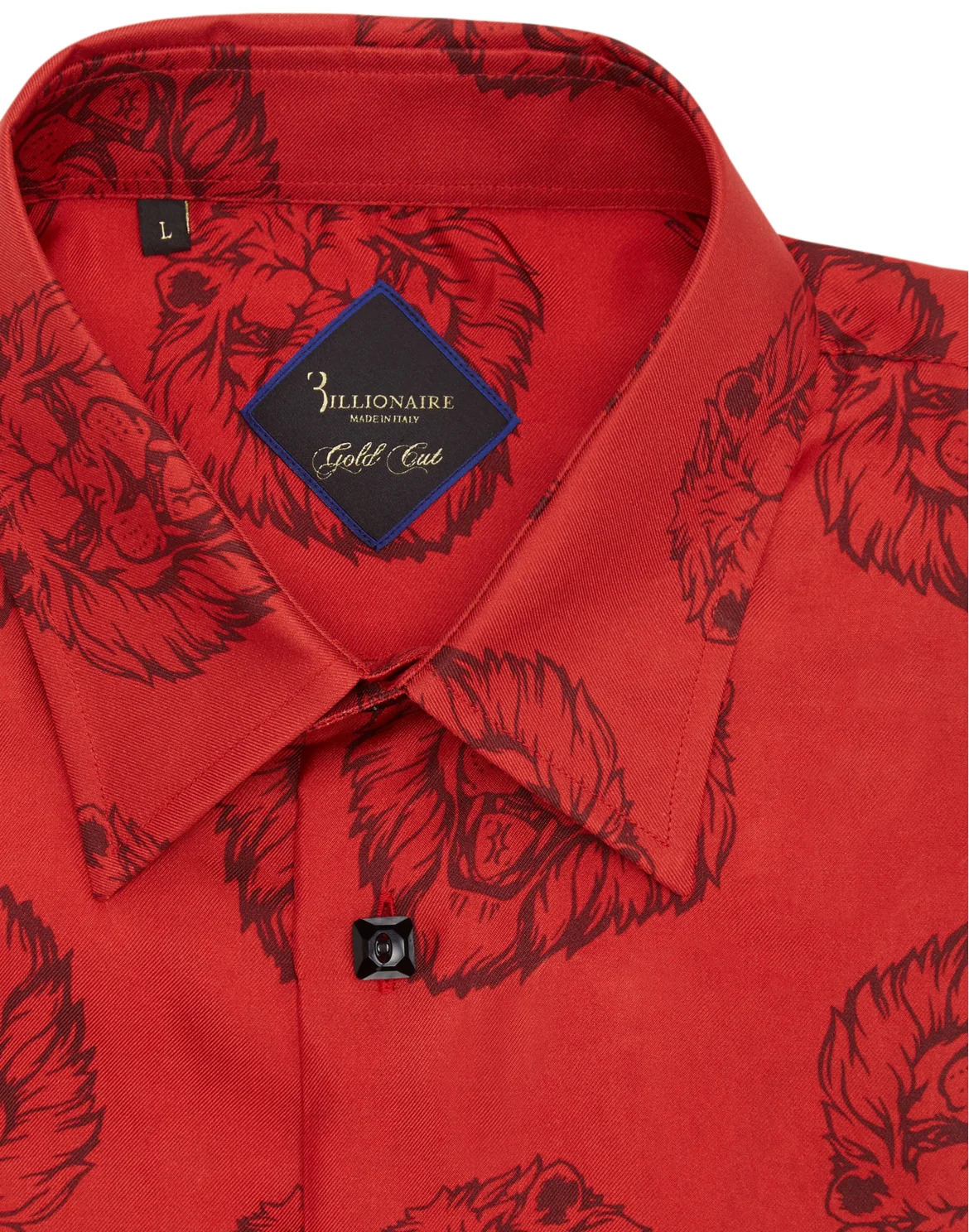Shirt Gold Cut LS/Milano Baroque, цвет: Красный