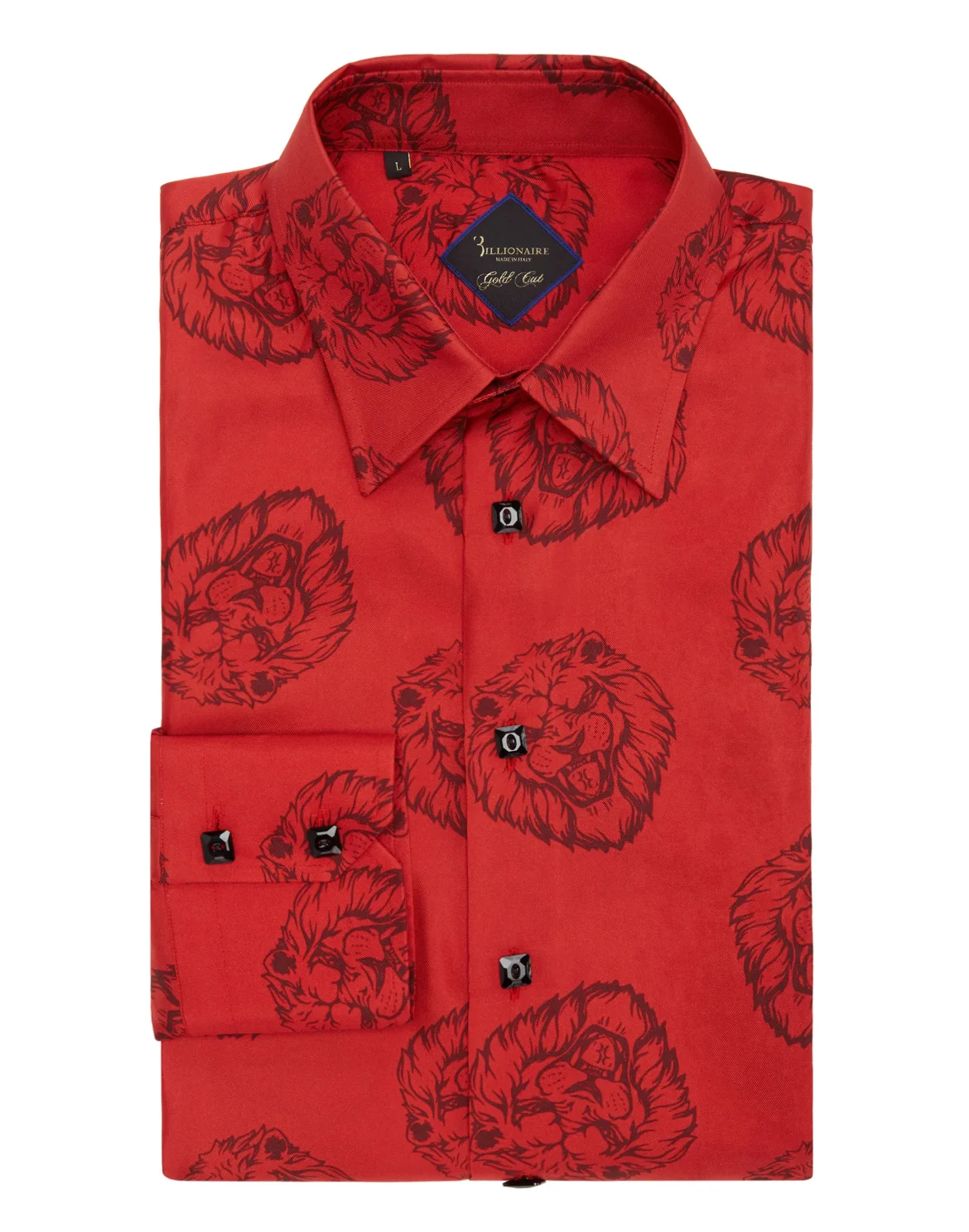 Shirt Gold Cut LS/Milano Baroque, цвет: Красный