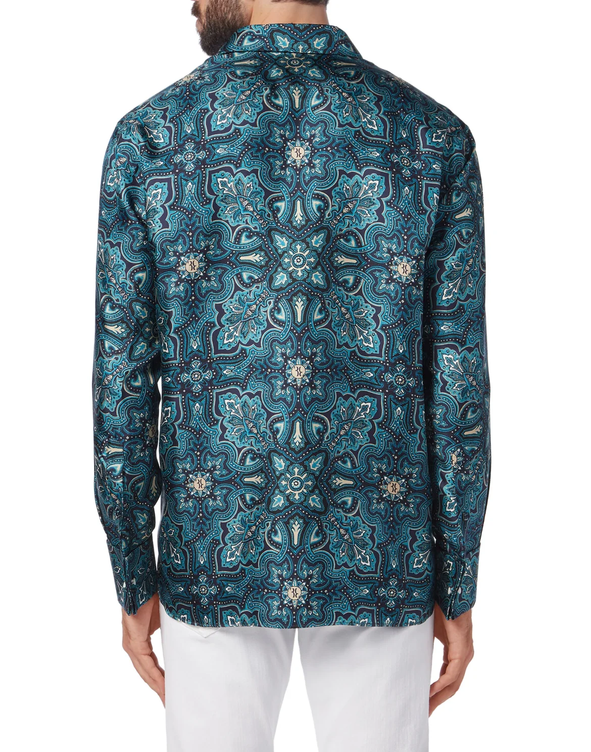 Shirt Gold Cut LS/Milano Paisley, цвет: Синий