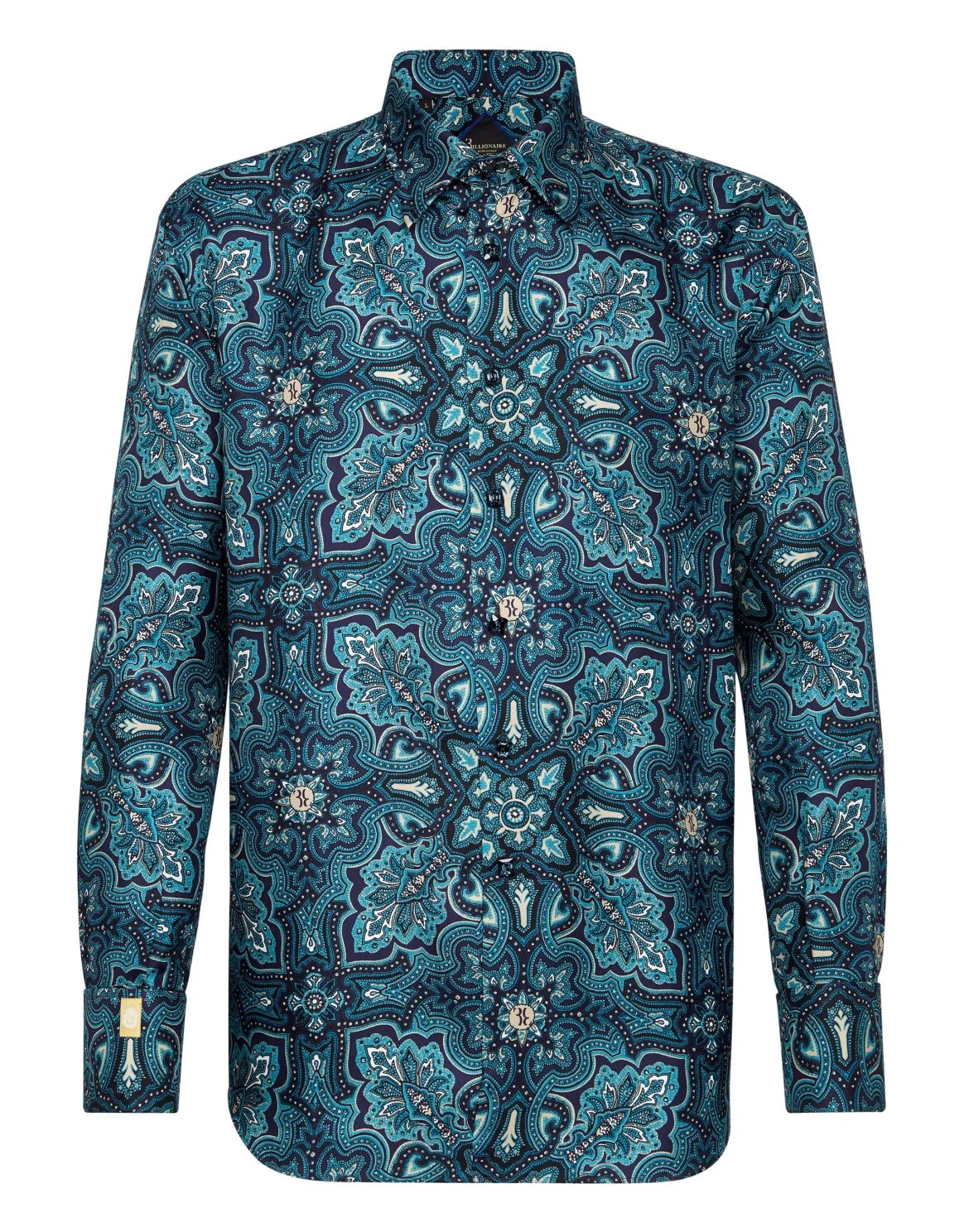 Shirt Gold Cut LS/Milano Paisley, цвет: Синий