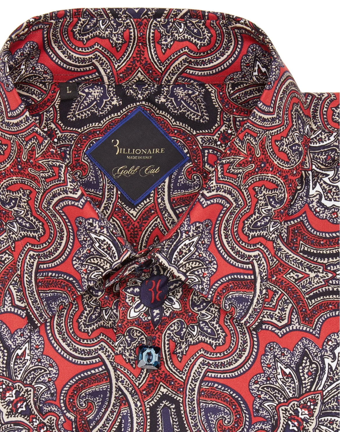Shirt Gold Cut LS/Milano Paisley, цвет: Красный
