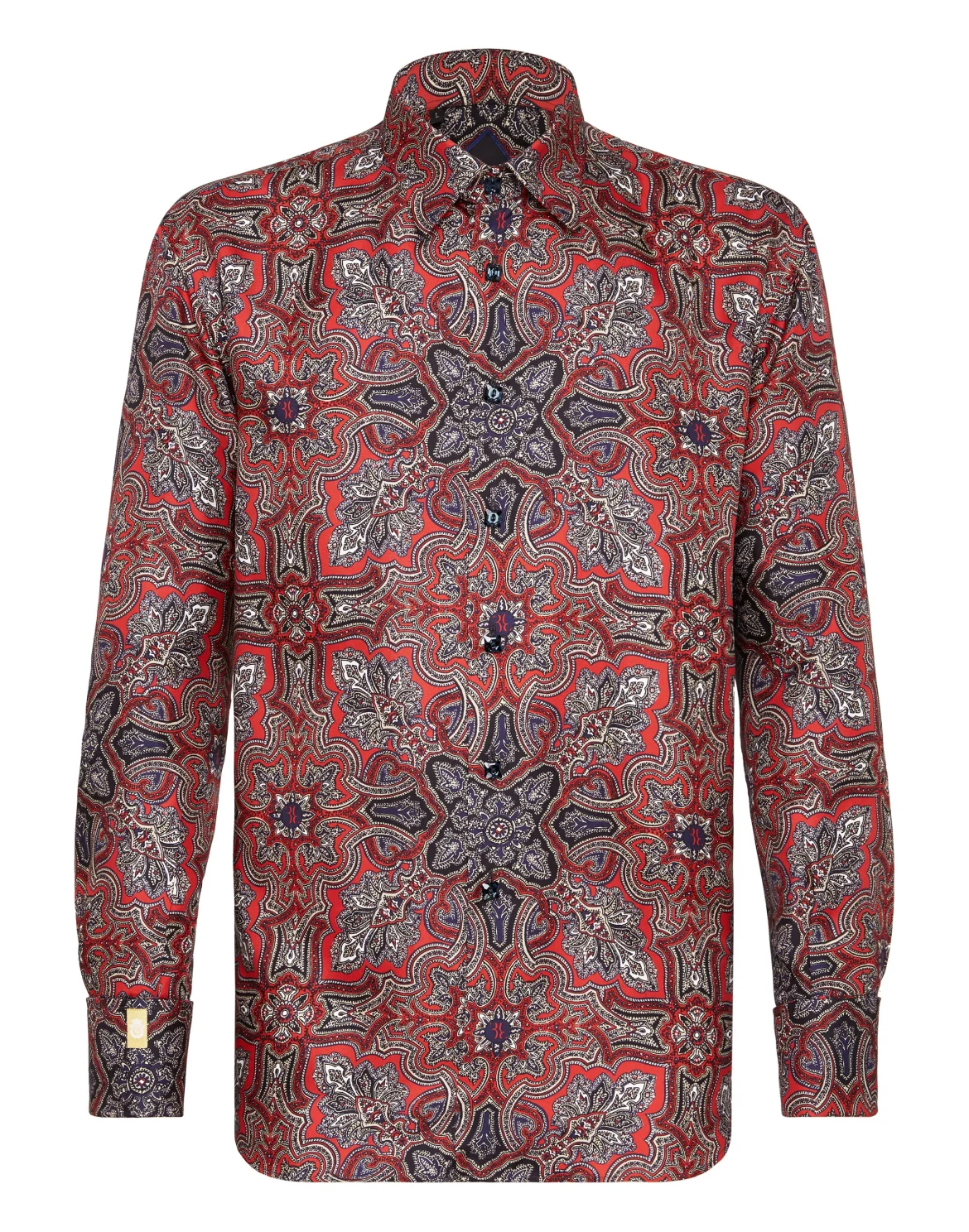 Shirt Gold Cut LS/Milano Paisley, цвет: Красный