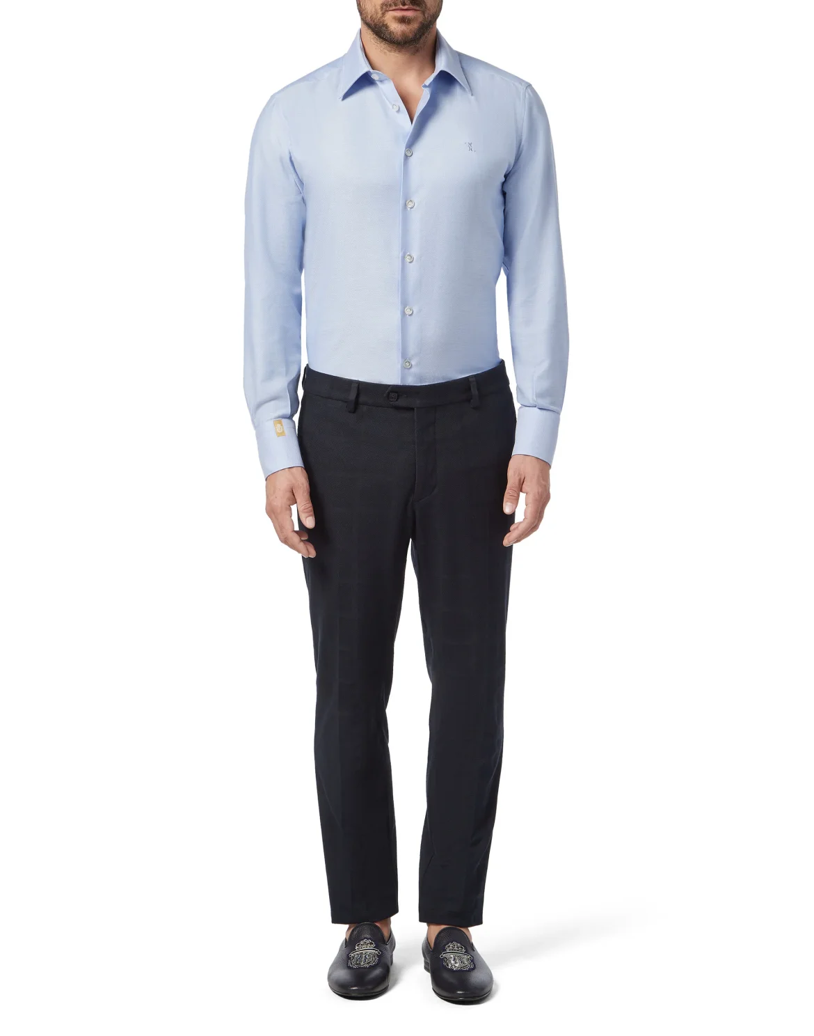 Shirt Silver Cut LS/Milano Double B, цвет: Синий