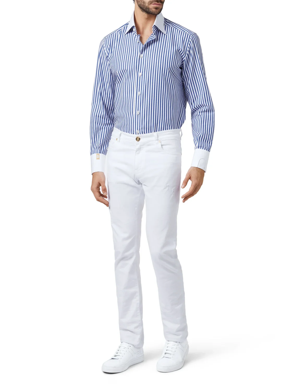 Shirt Silver Cut LS/Flavio Double B, цвет: Синий