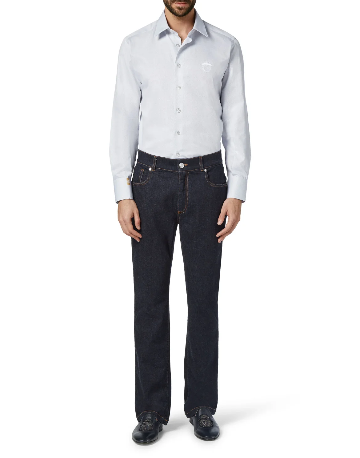 Shirt Silver Cut LS/Milano Crest, цвет: Синий