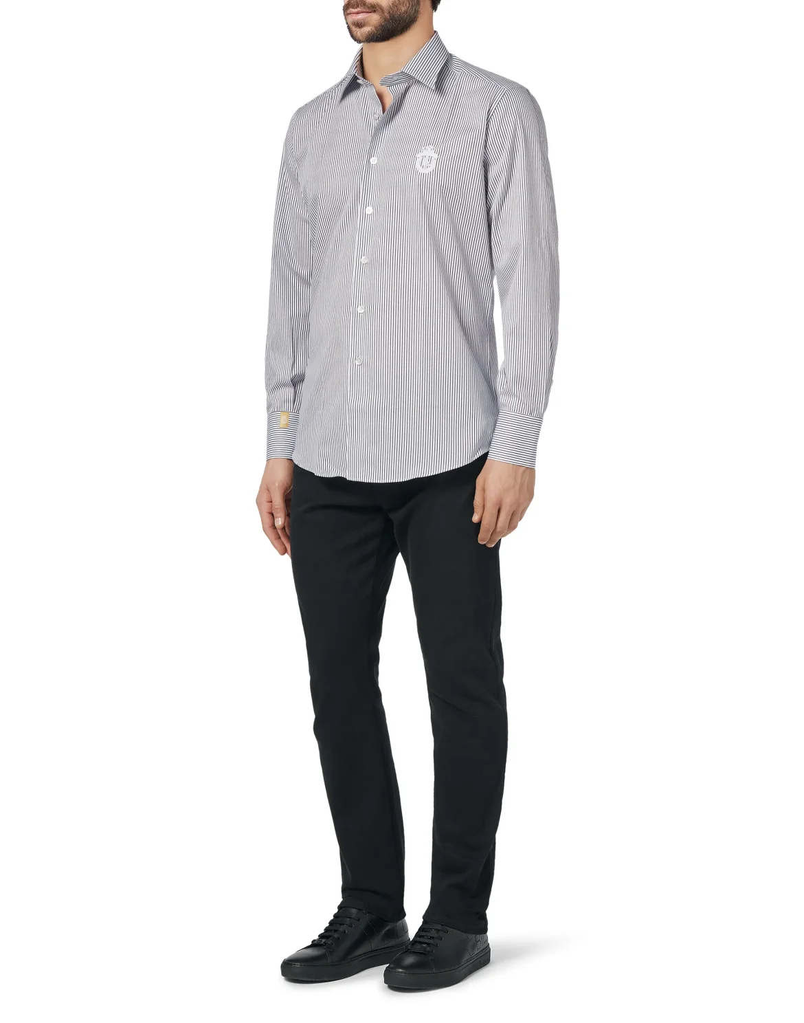 Shirt Silver Cut LS/Milano Crest, цвет: Синий