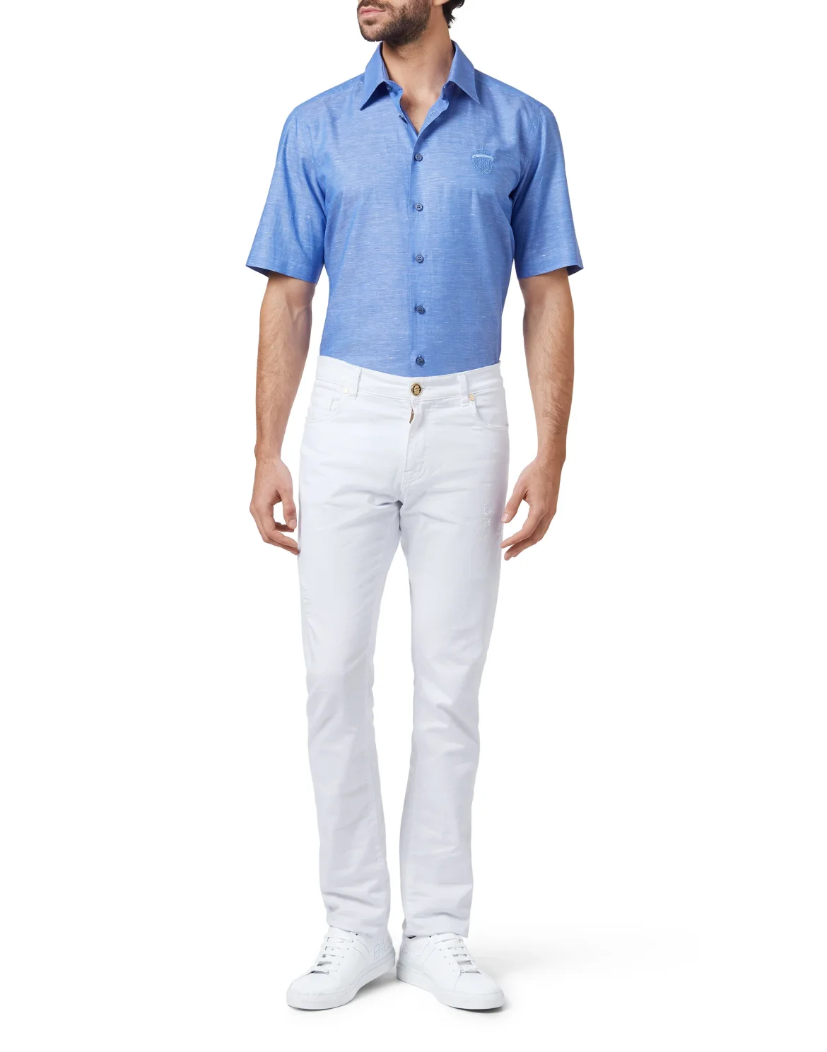 Shirt Silver Cut SS/Milano Crest, цвет: Синий