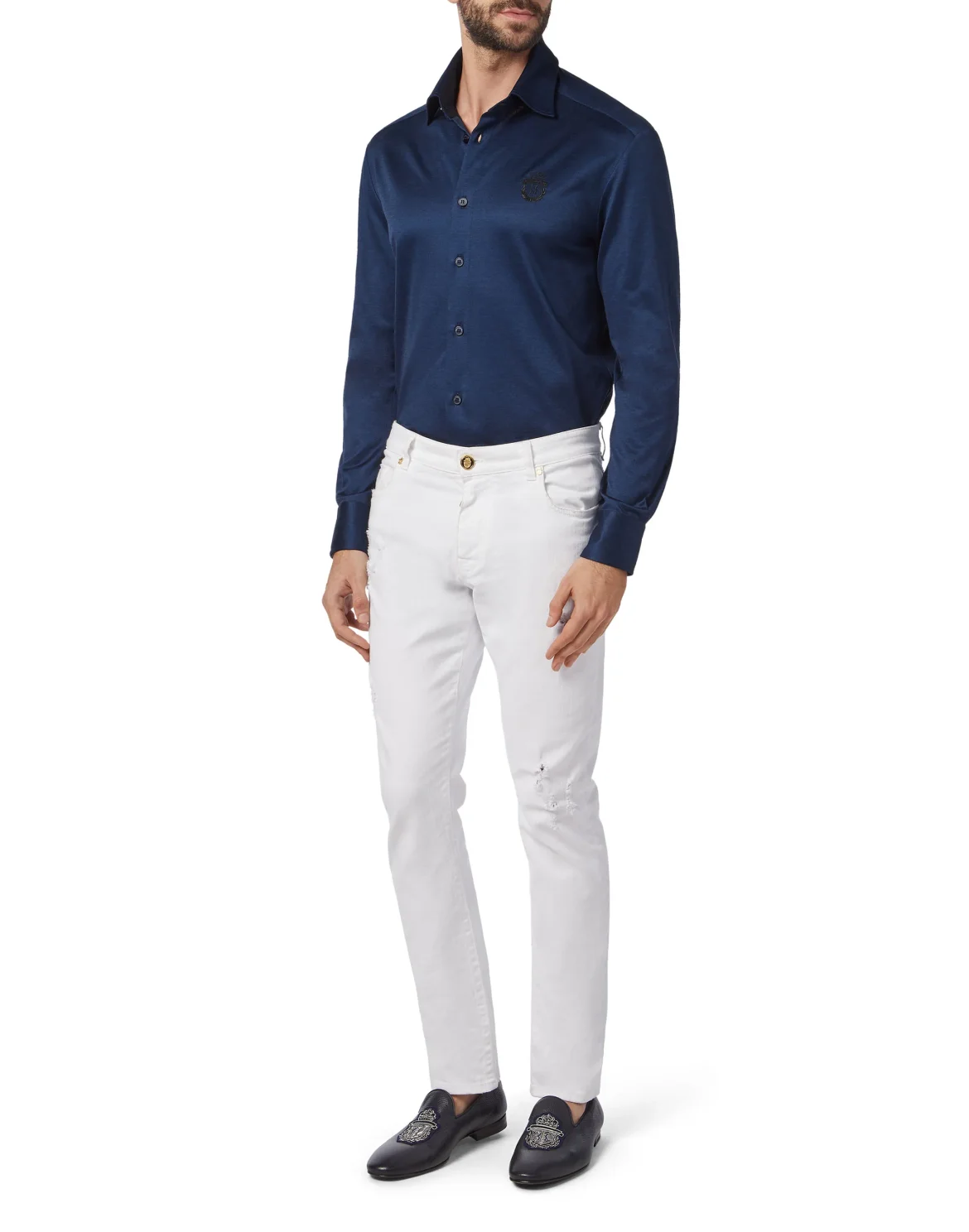 Shirt LS Crest, цвет: Синий