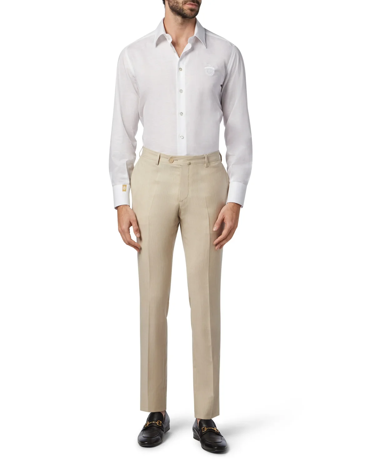 Long Trousers  Chino Regular Fit Statement, цвет: Бежевый