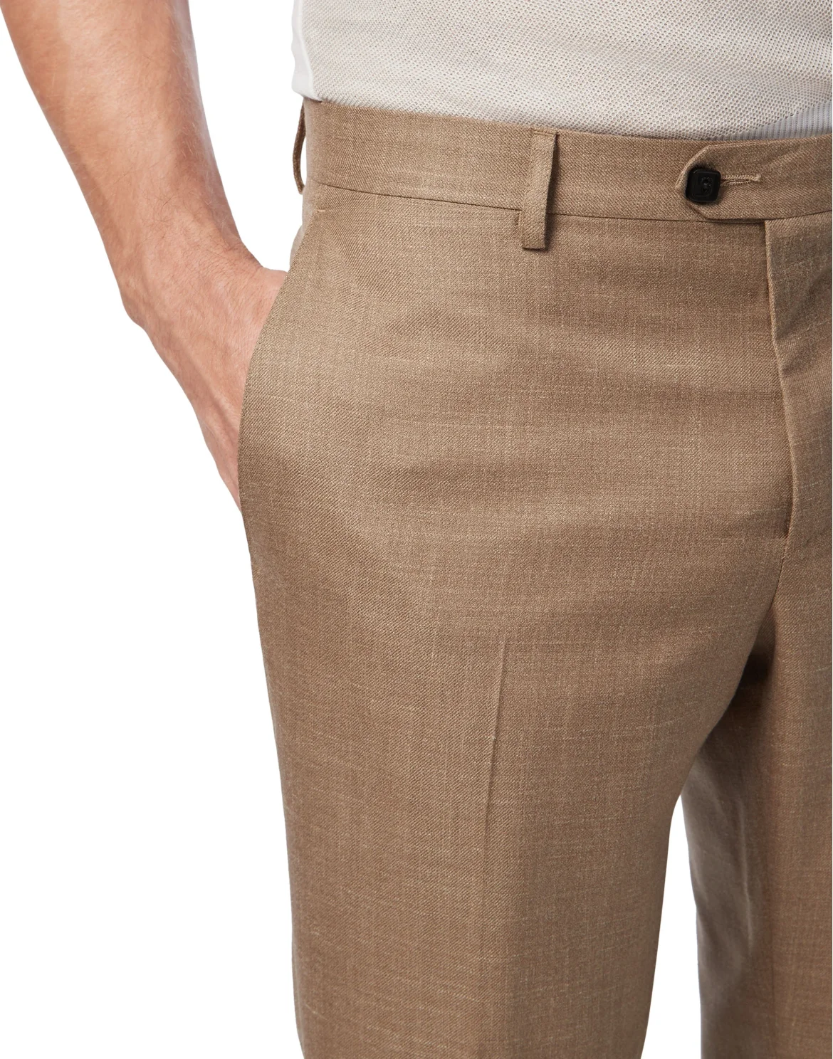 Long Trousers Chino Regular Fit Crest, цвет: Бежевый
