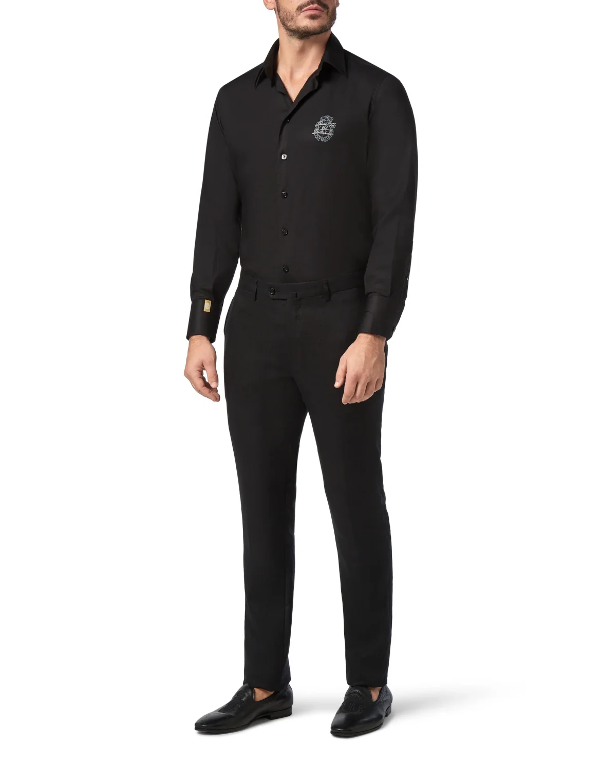 Slim Trousers Chino Crest, цвет: Черный