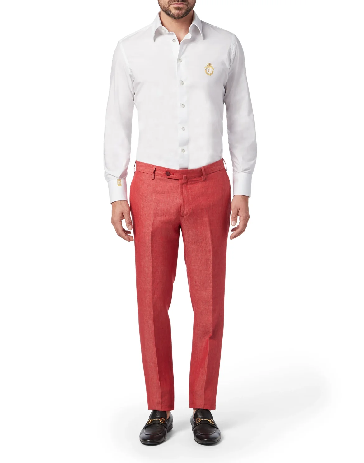 Slim Trousers Chino Crest, цвет: Красный