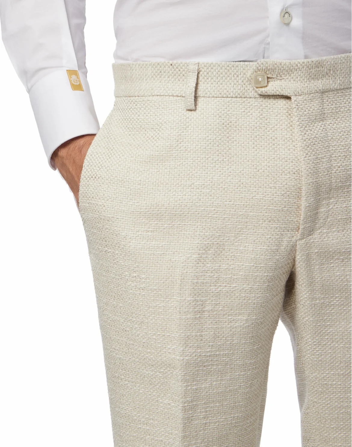 Slim Trousers Chino Statement, цвет: Бежевый