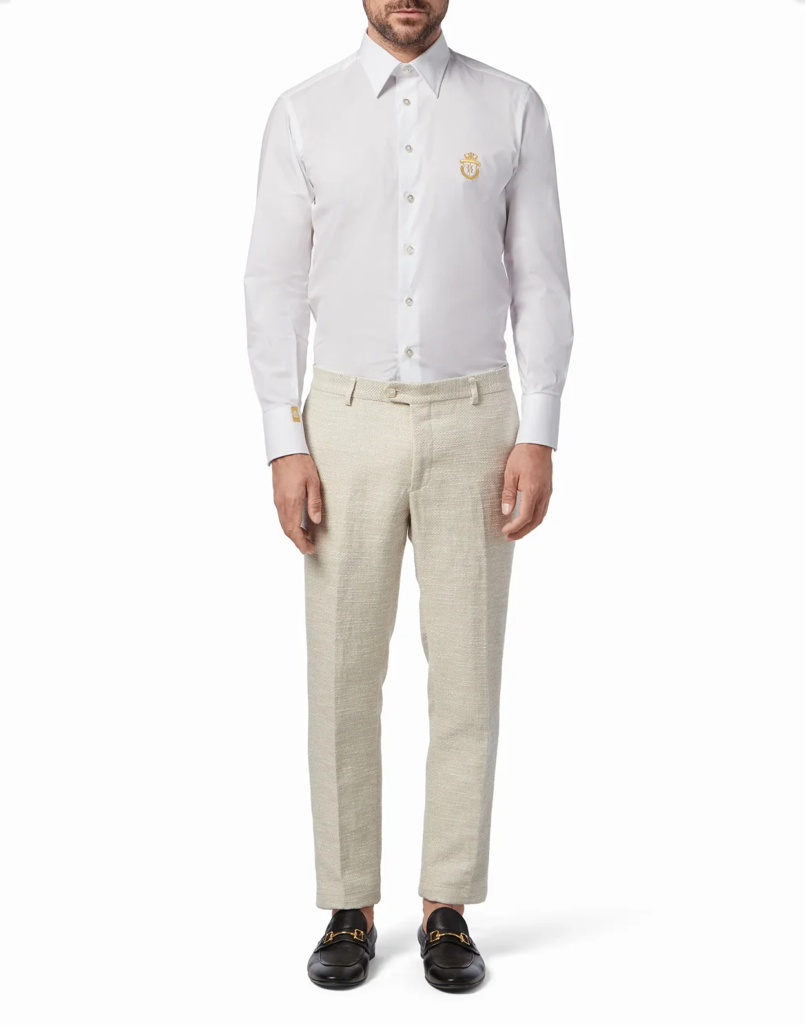 Slim Trousers Chino Statement, цвет: Бежевый