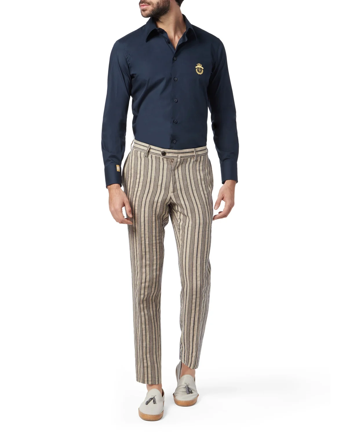 Slim Trousers  Chino Statement, цвет: Бежевый