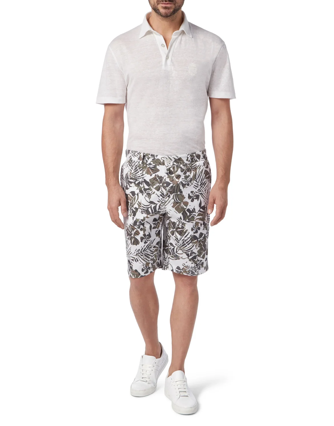Short Trousers Slim Fit Double B, цвет: Белый