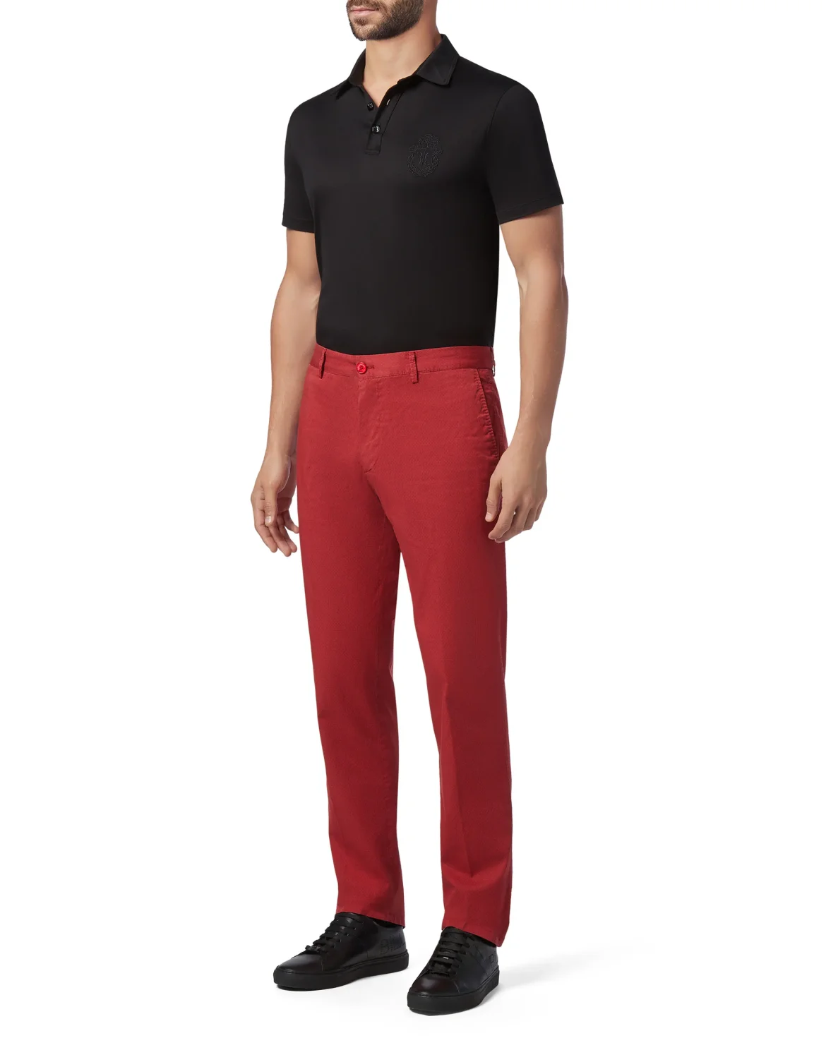 Long Trousers Regular Fit Chino Double B, цвет: Красный