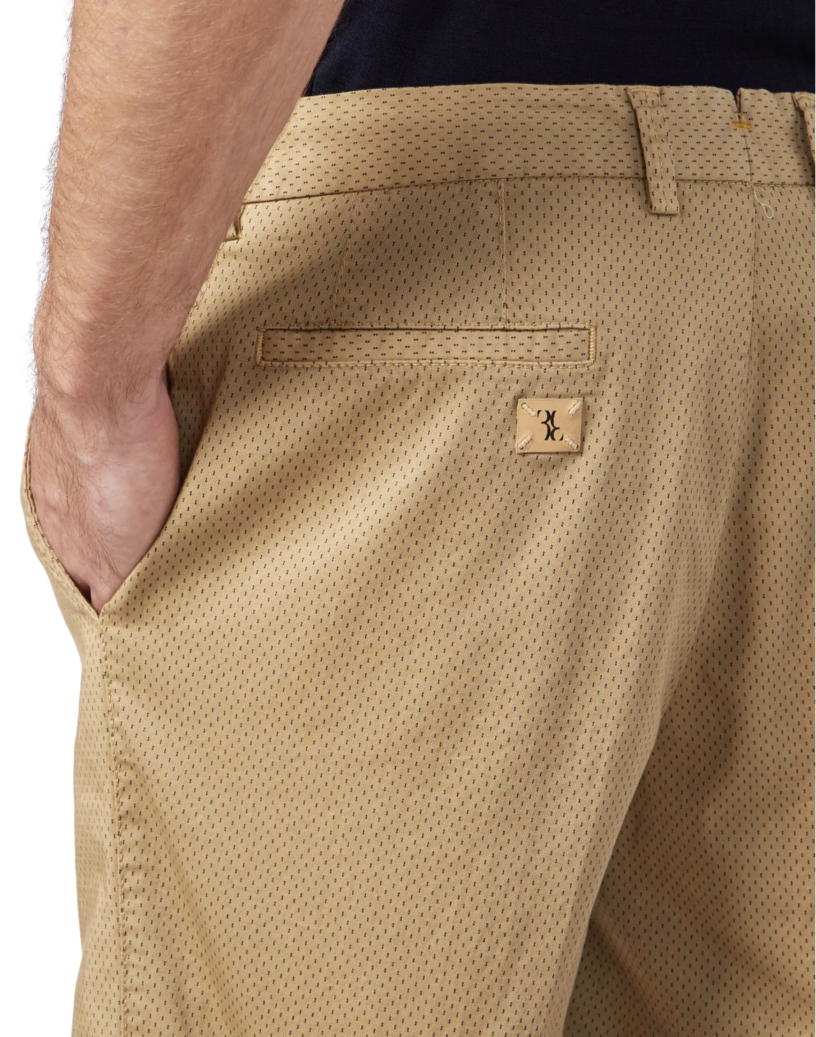 Short Trousers Slim Fit Double B, цвет: Бежевый
