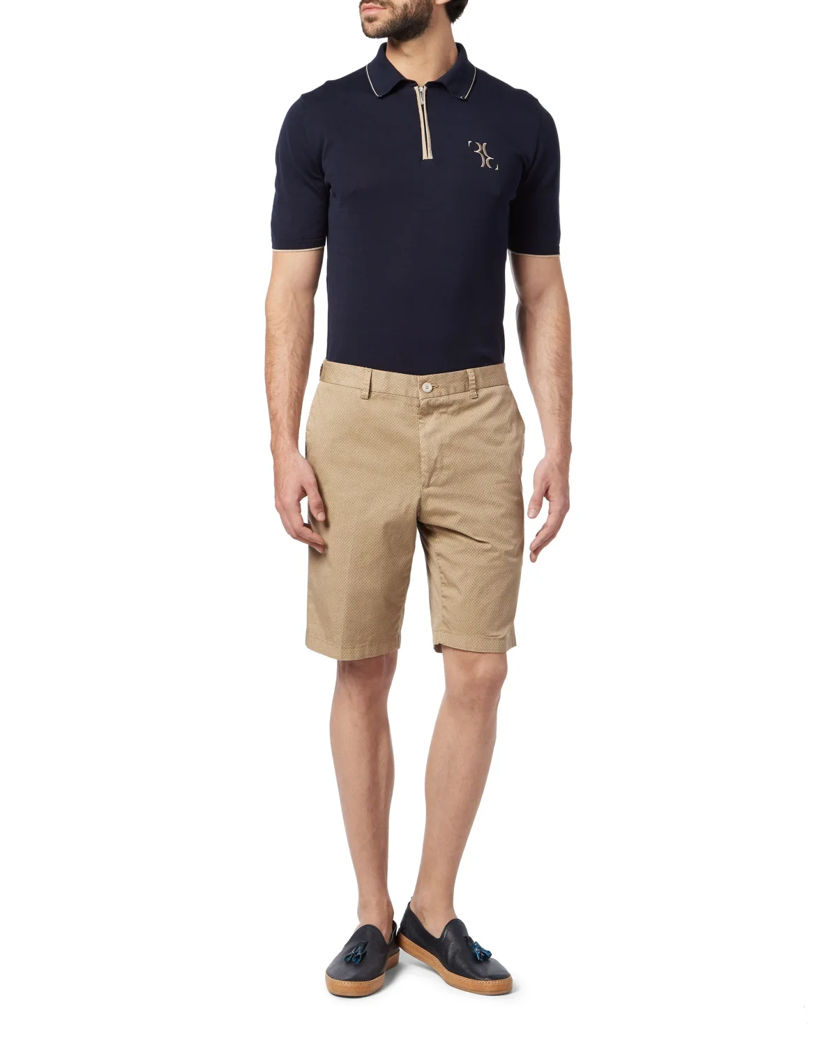 Short Trousers Slim Fit Double B, цвет: Бежевый