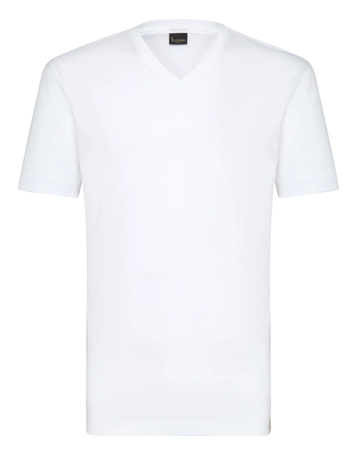 T-shirt V-Neck SS Crest, цвет: Белый