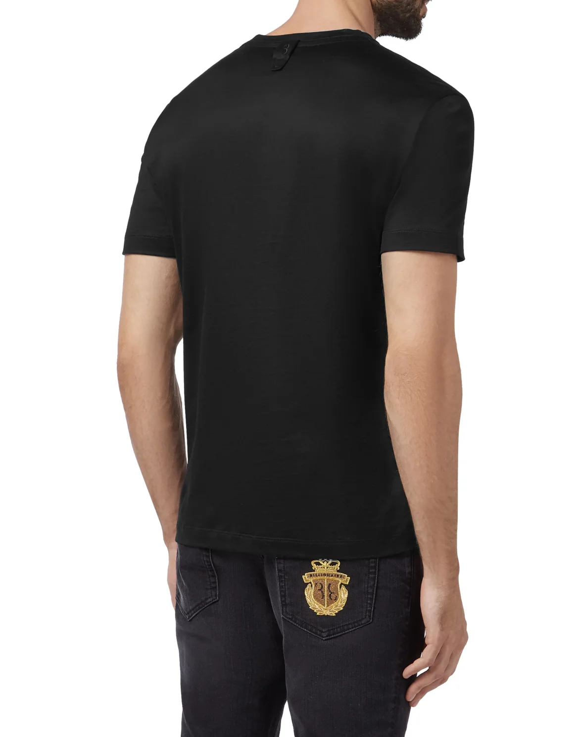 T-shirt V-Neck SS Crest, цвет: Черный