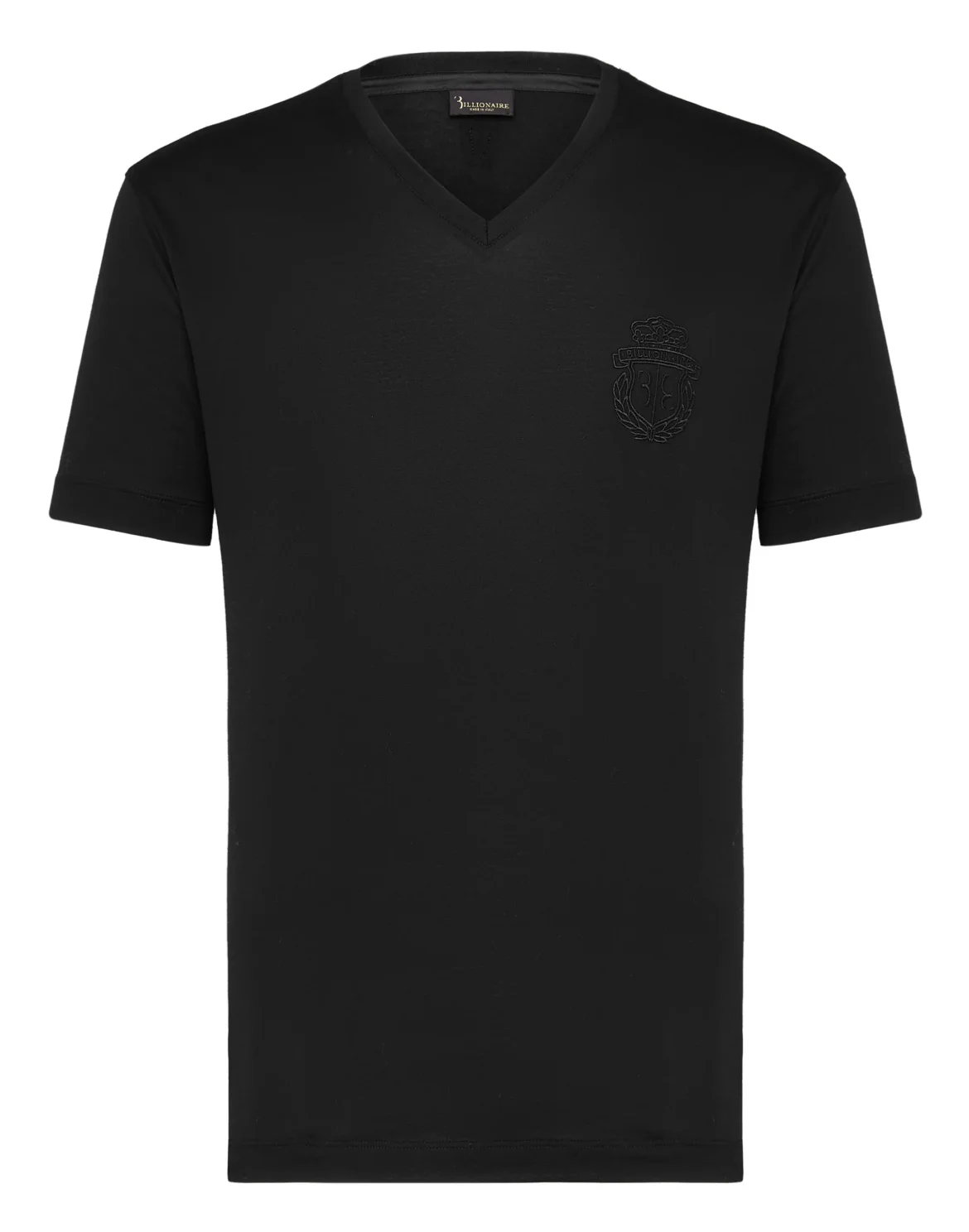 T-shirt V-Neck SS Crest, цвет: Черный