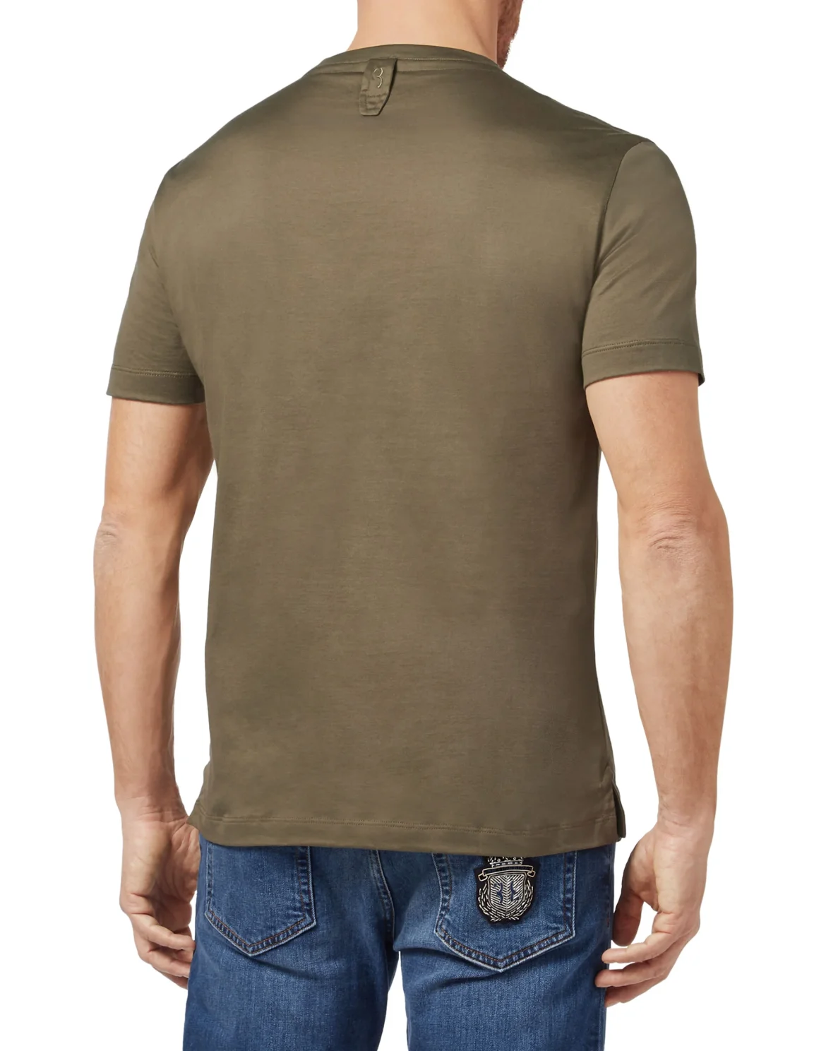 T-shirt V-Neck SS Crest, цвет: Зеленый