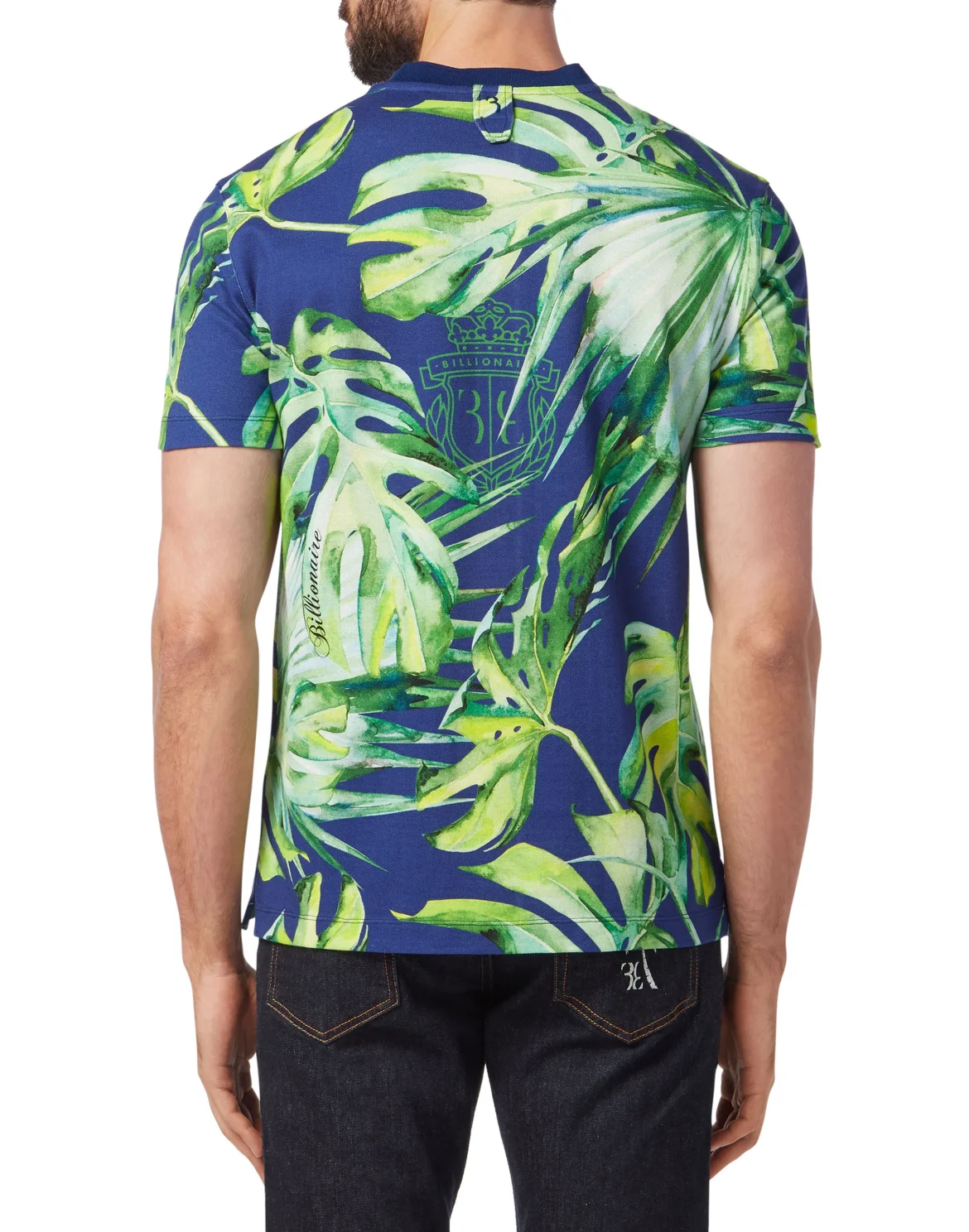 T-shirt Round Neck SS Palms, цвет: Синий
