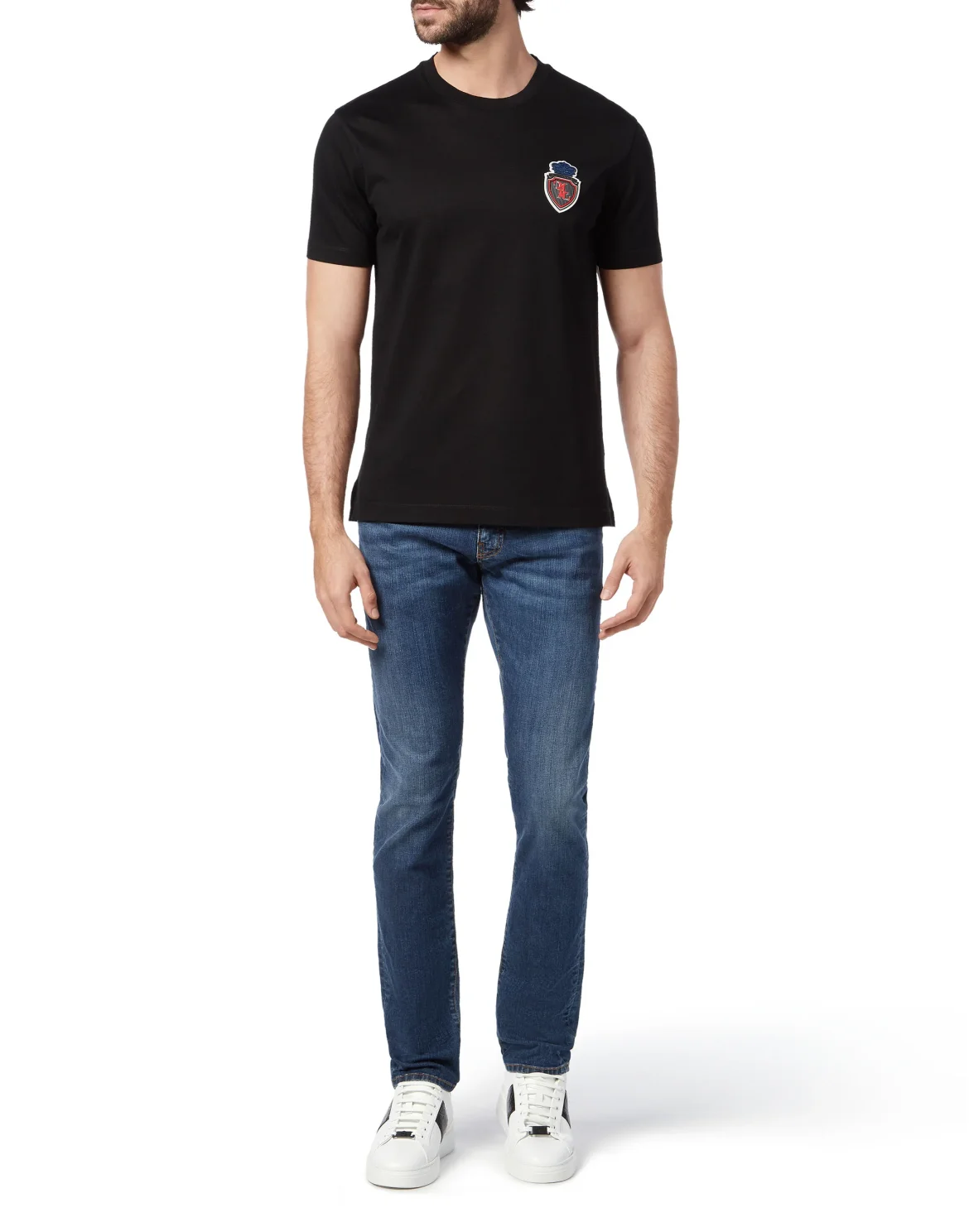 T-shirt Round Neck SS Crest, цвет: Черный