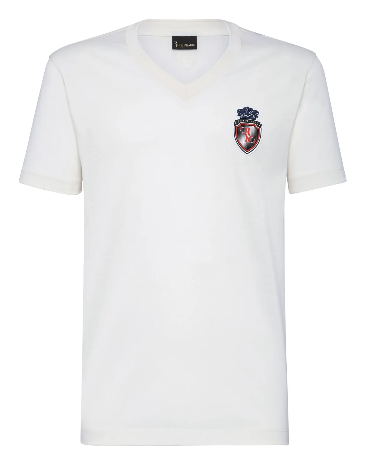 T-shirt V-Neck SS Crest, цвет: Белый