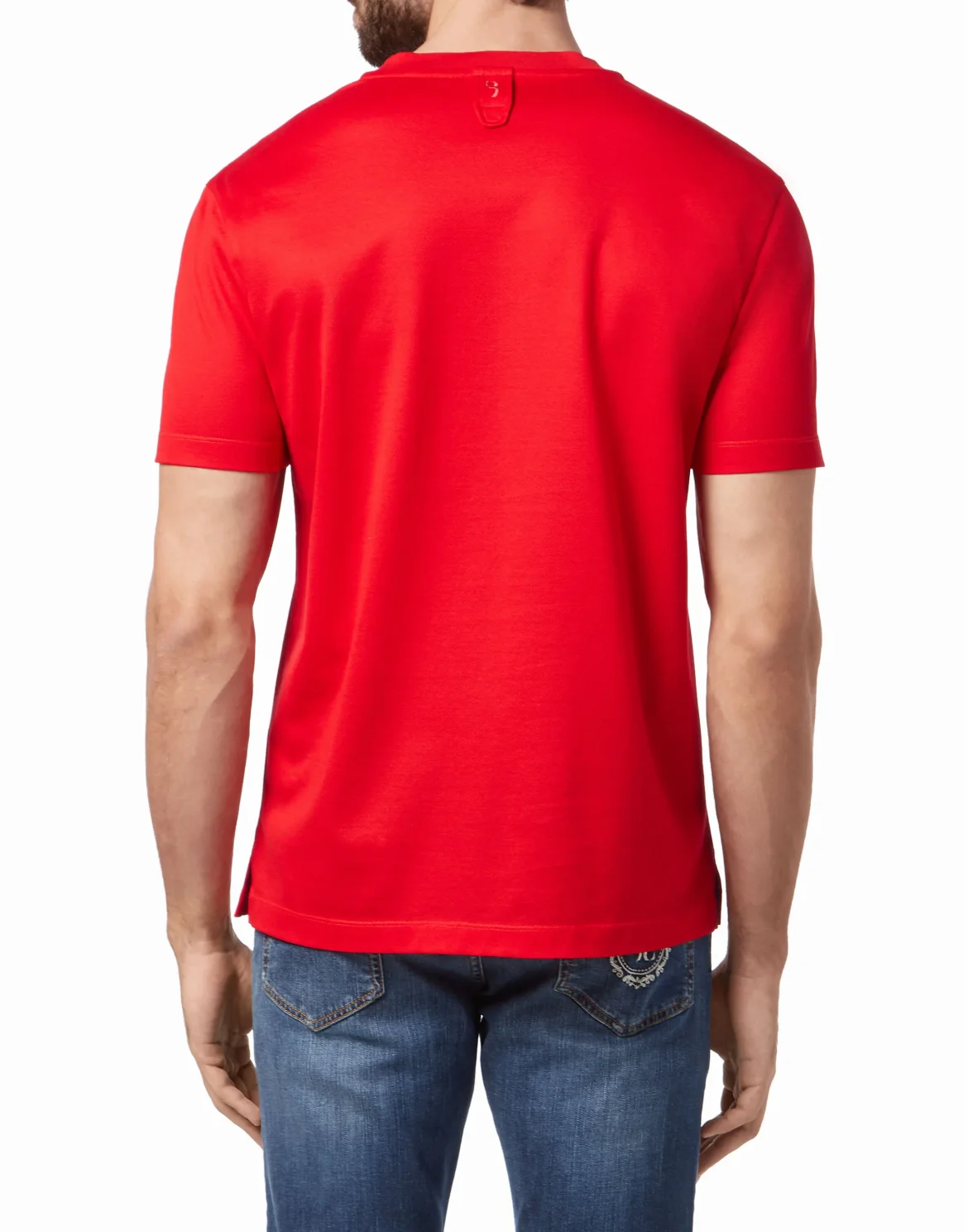T-shirt V-Neck SS Crest, цвет: Красный