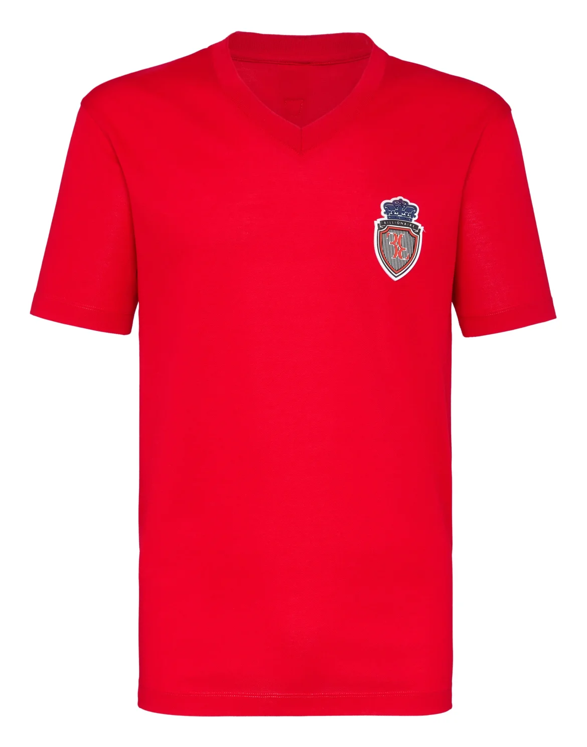 T-shirt V-Neck SS Crest, цвет: Красный