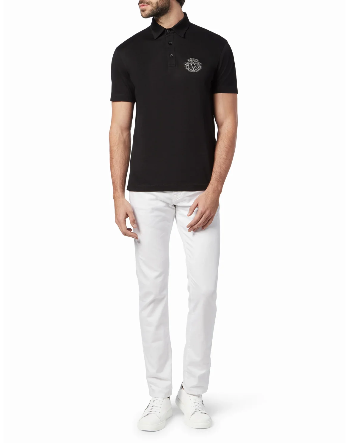 Polo shirt SS Crest, цвет: Черный