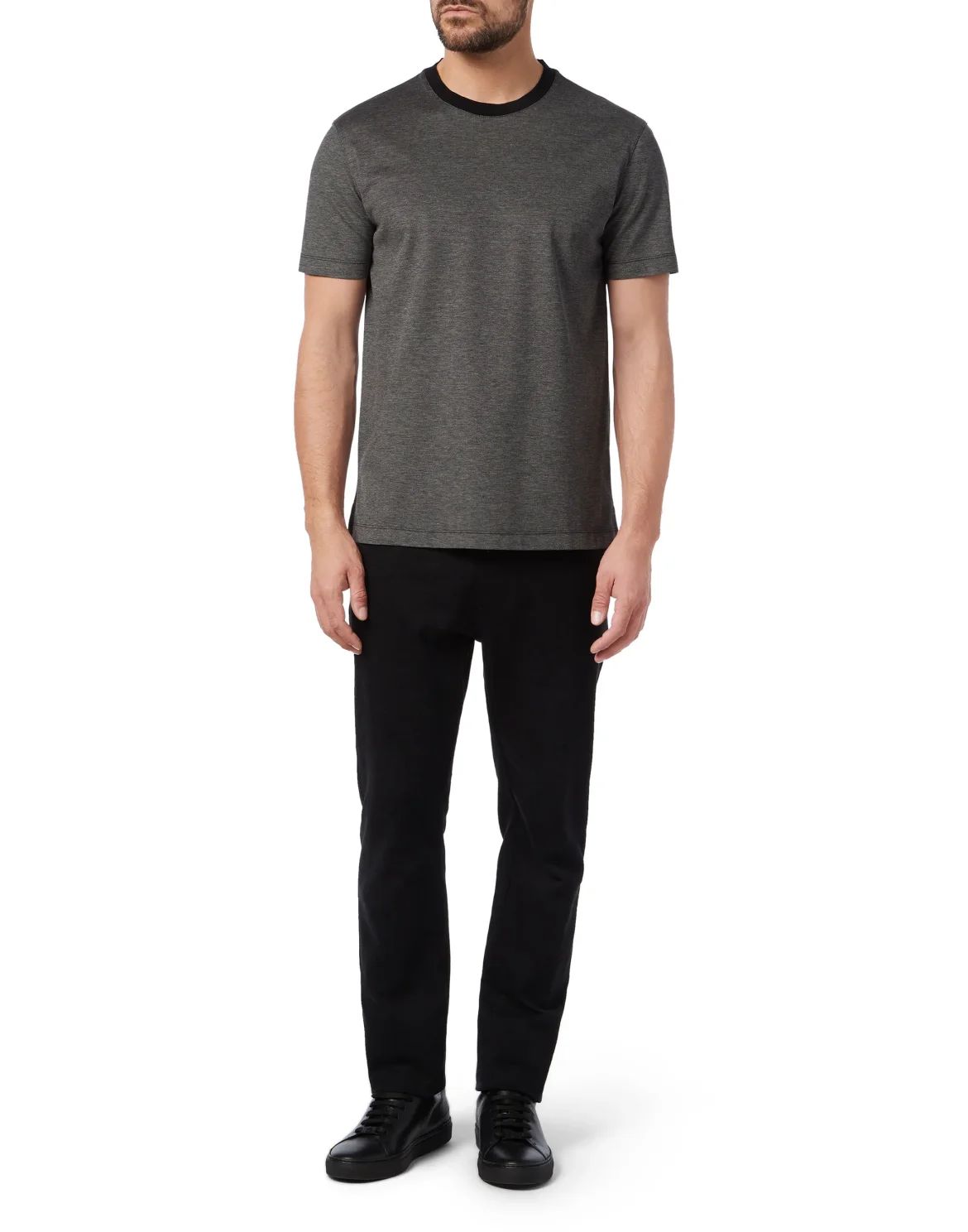T-shirt Round Neck SS Crest, цвет: Черный