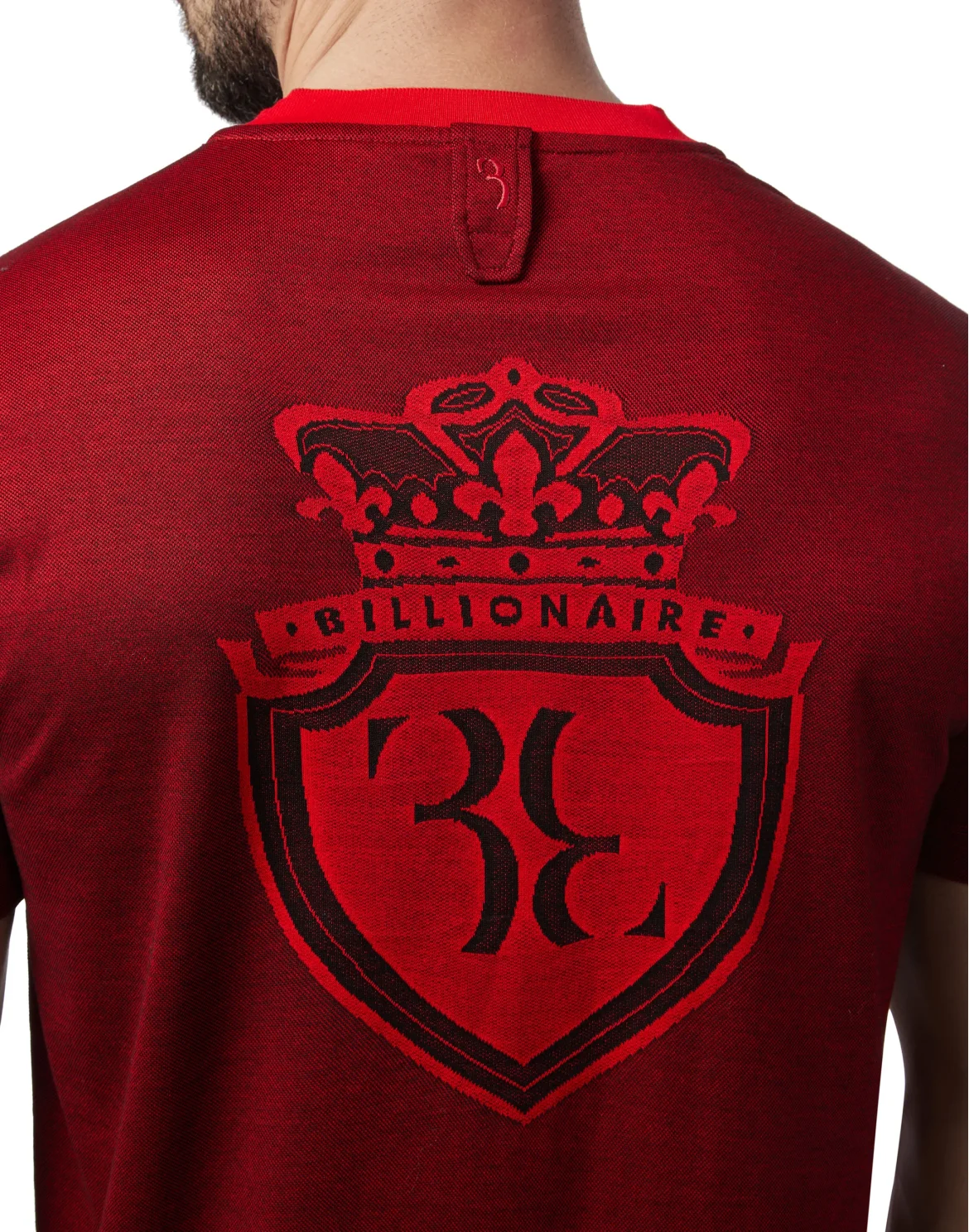 T-shirt V-Neck SS Crest, цвет: Красный