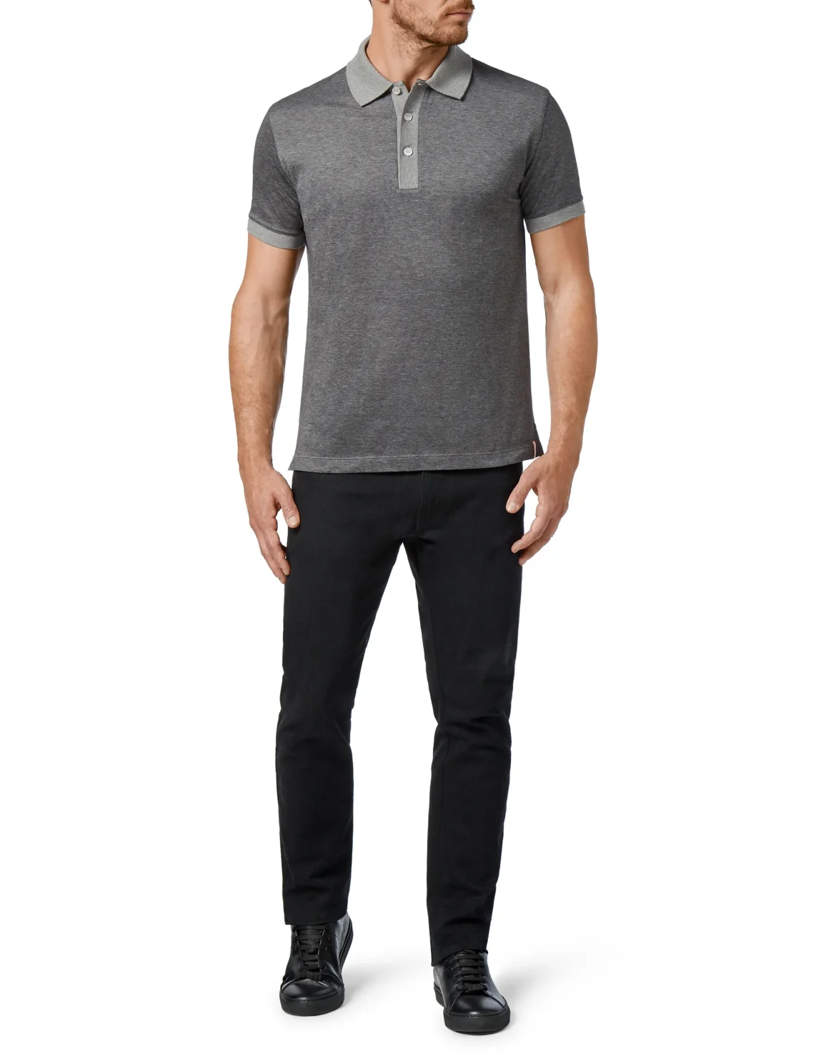 Polo shirt SS Crest, цвет: Серый