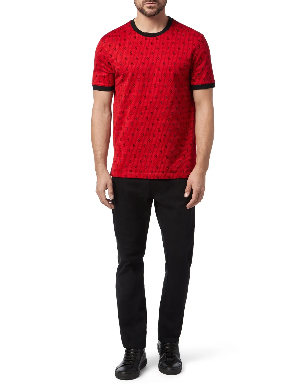 T-shirt Round Neck SS Double B, цвет: Красный