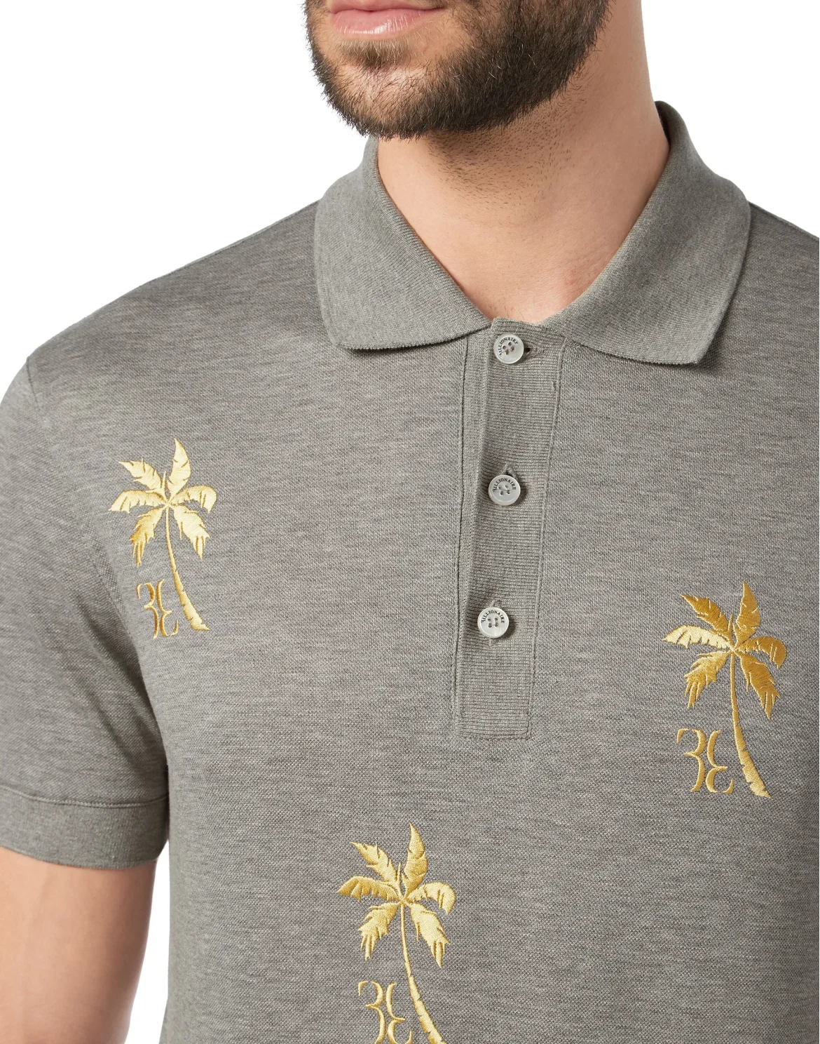 Polo shirt SS Palms, цвет: Серый