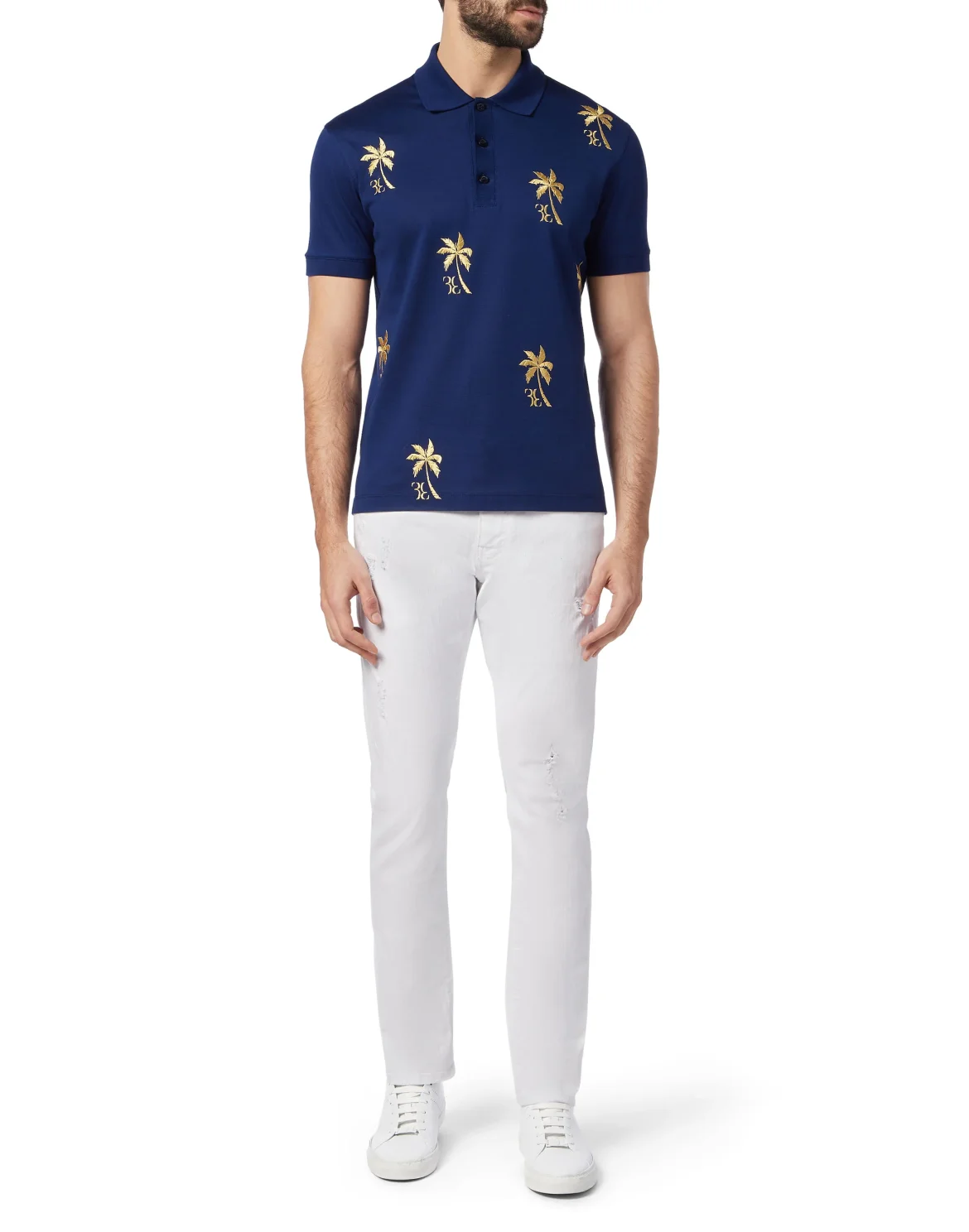 Polo shirt SS Palms, цвет: Синий