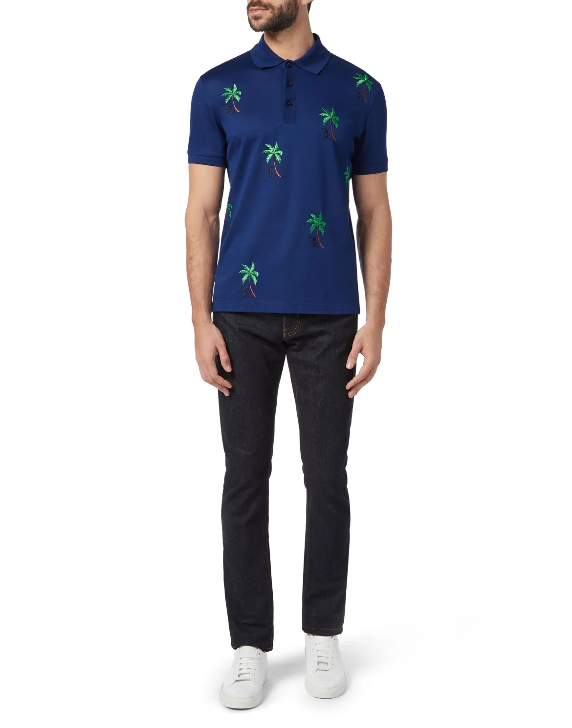 Polo shirt SS Palms, цвет: Синий